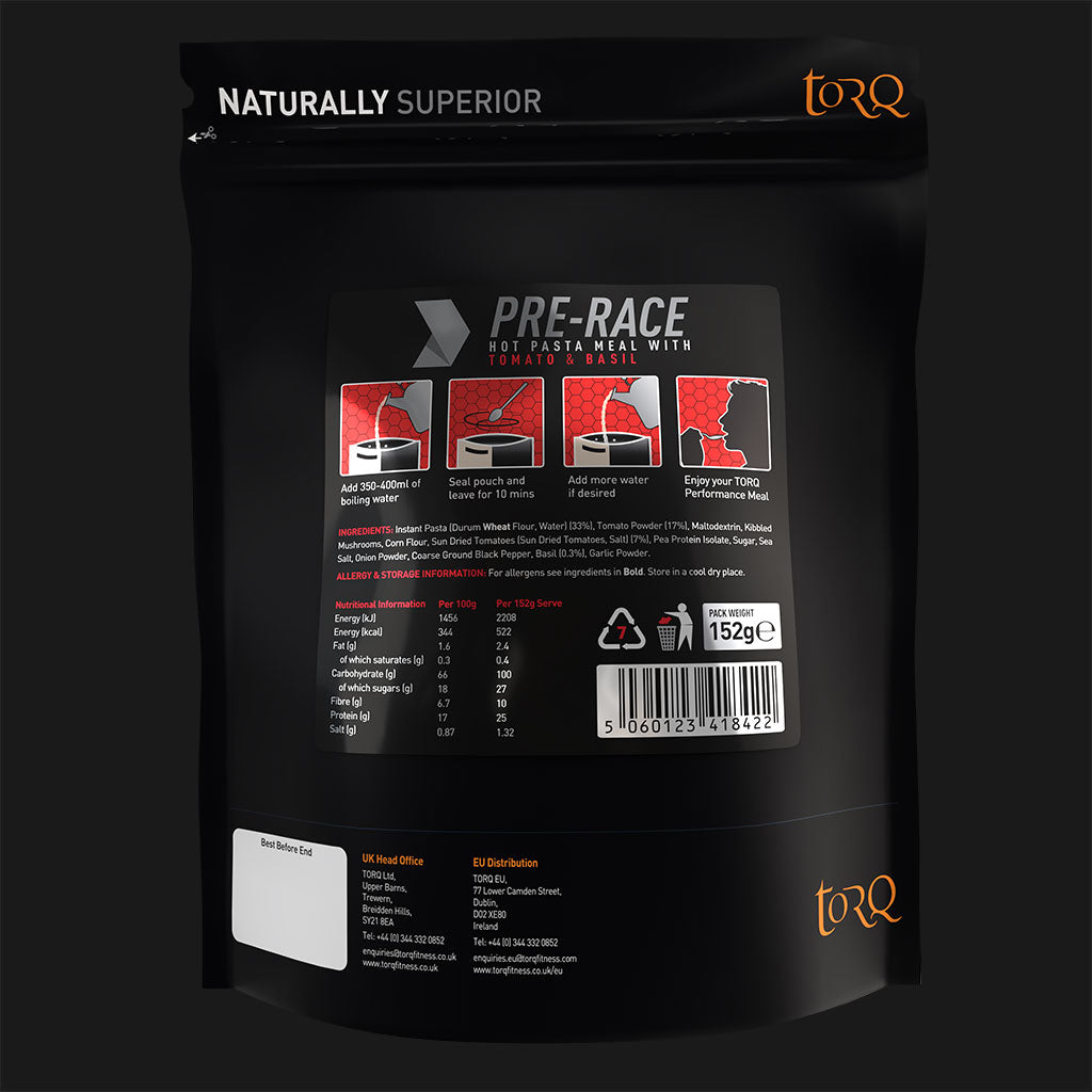 TORQ Pre-Race & Climb-Day Meal – High-Carbohydrate Performance Pasta