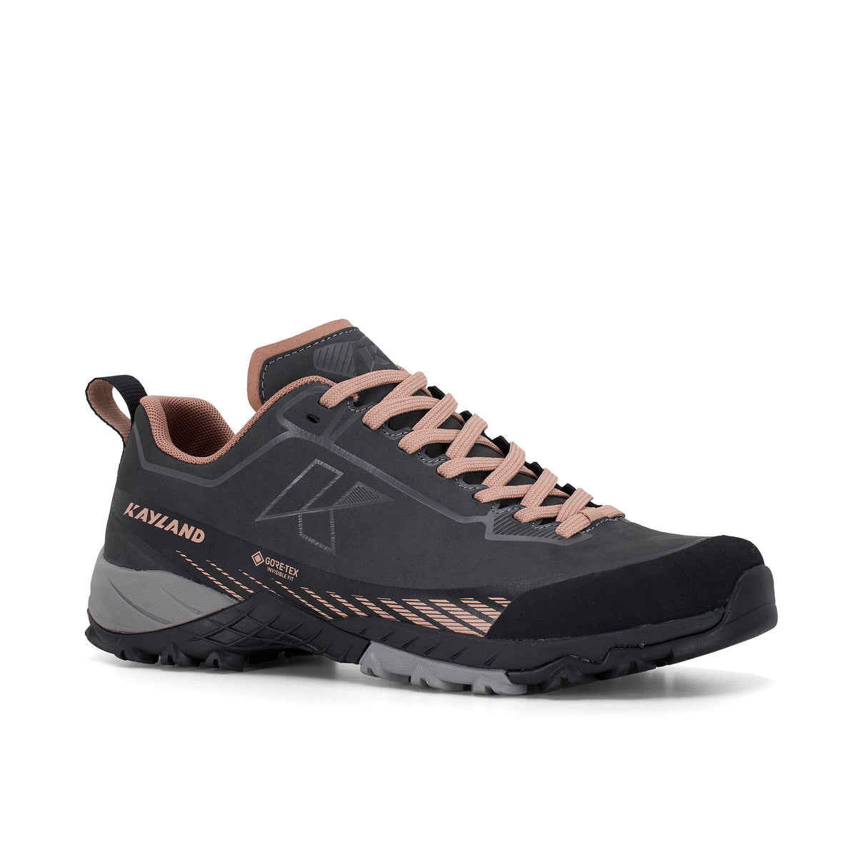 Kayland Tuono Leather GTX Women's Hiking Shoes, Dark Grey Rose