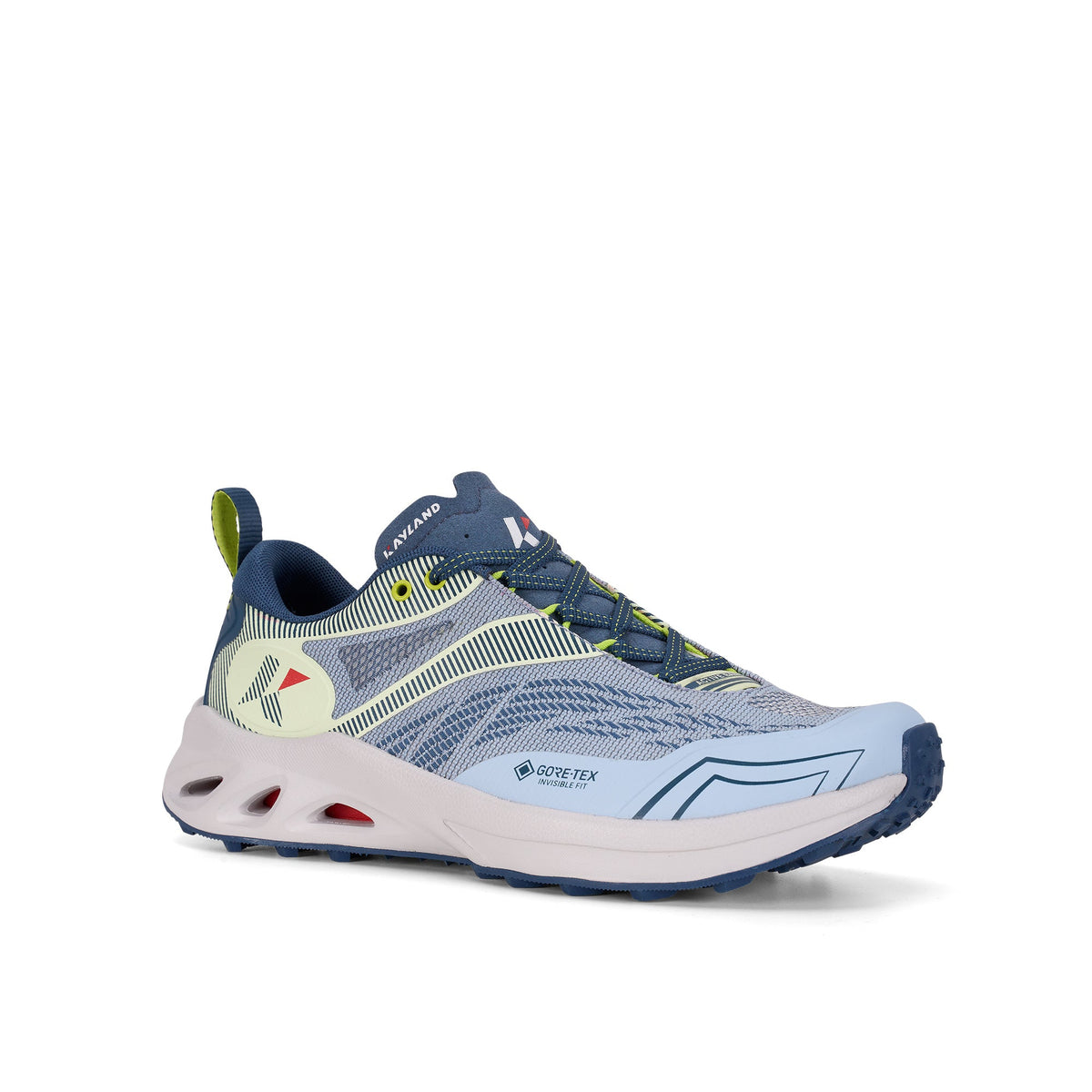 Kayland Elevation GTX Women's Hiking Shoes, Blue Light Lime