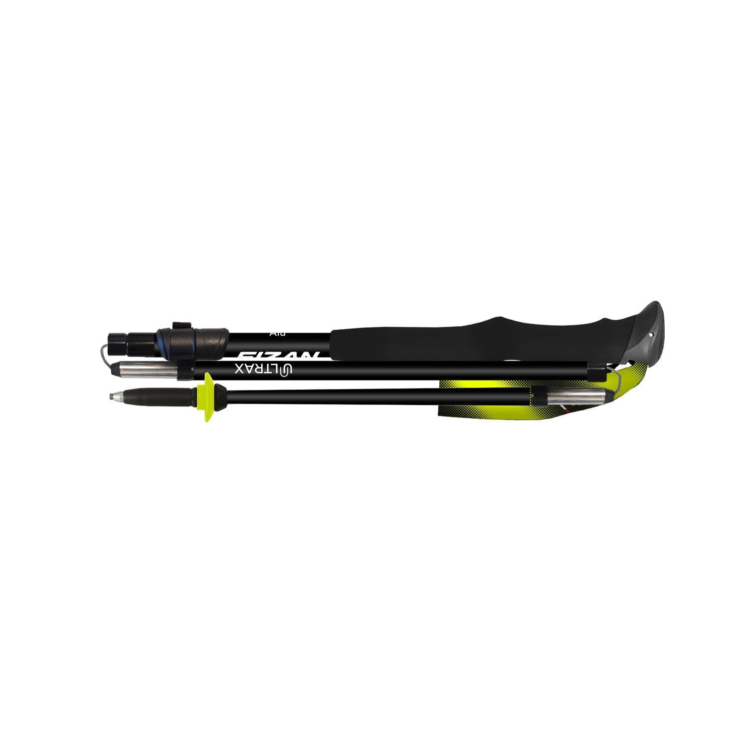 Fizan Ultrax Alu Walking Poles - Yellow Folding Pair - alternate view 2