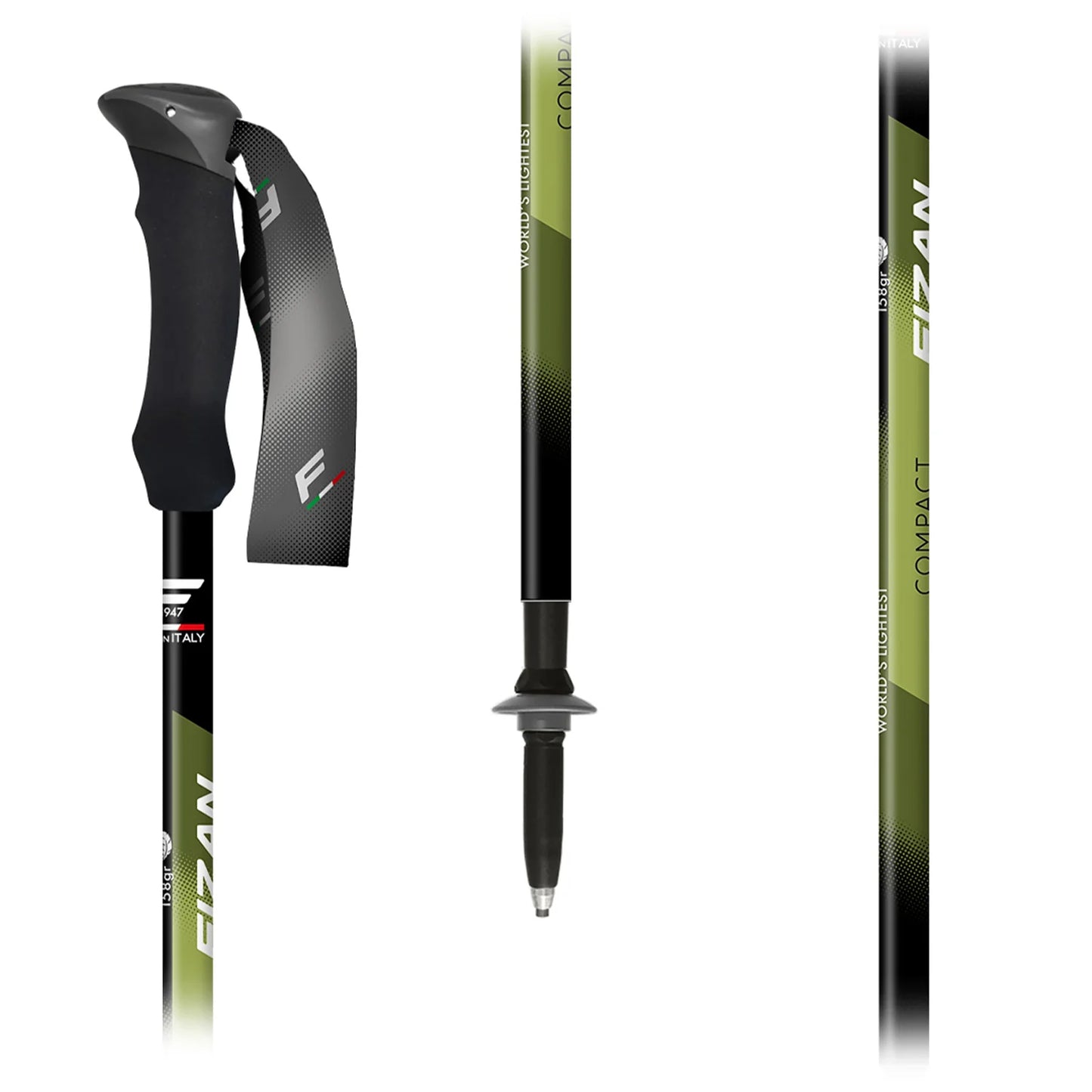 Fizan Compact 3 Trekking Pole - Ultralight Aluminium Walking Pole