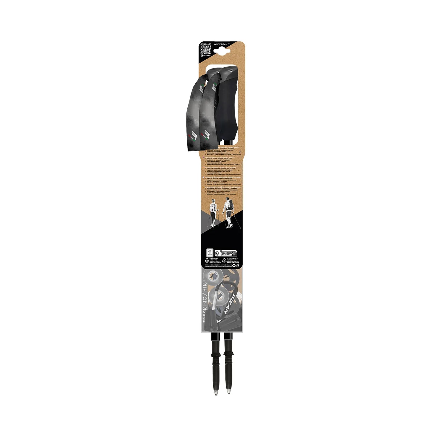 Fizan Compact 3 Trekking Pole - Ultralight Aluminium Walking Pole
