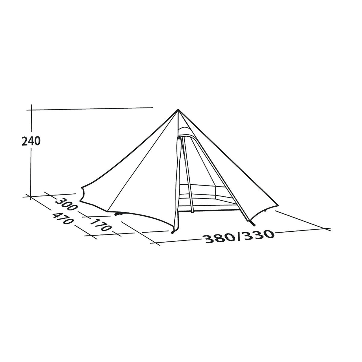 Robens Fairbanks Grande Tipi Tent - 7-Person Polycotton Tent - alternate view 9
