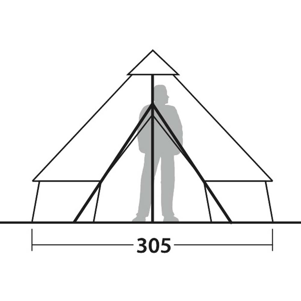 Robens Klondike S Tipi Tent - 4-Person Polycotton Tent - alternate view 7