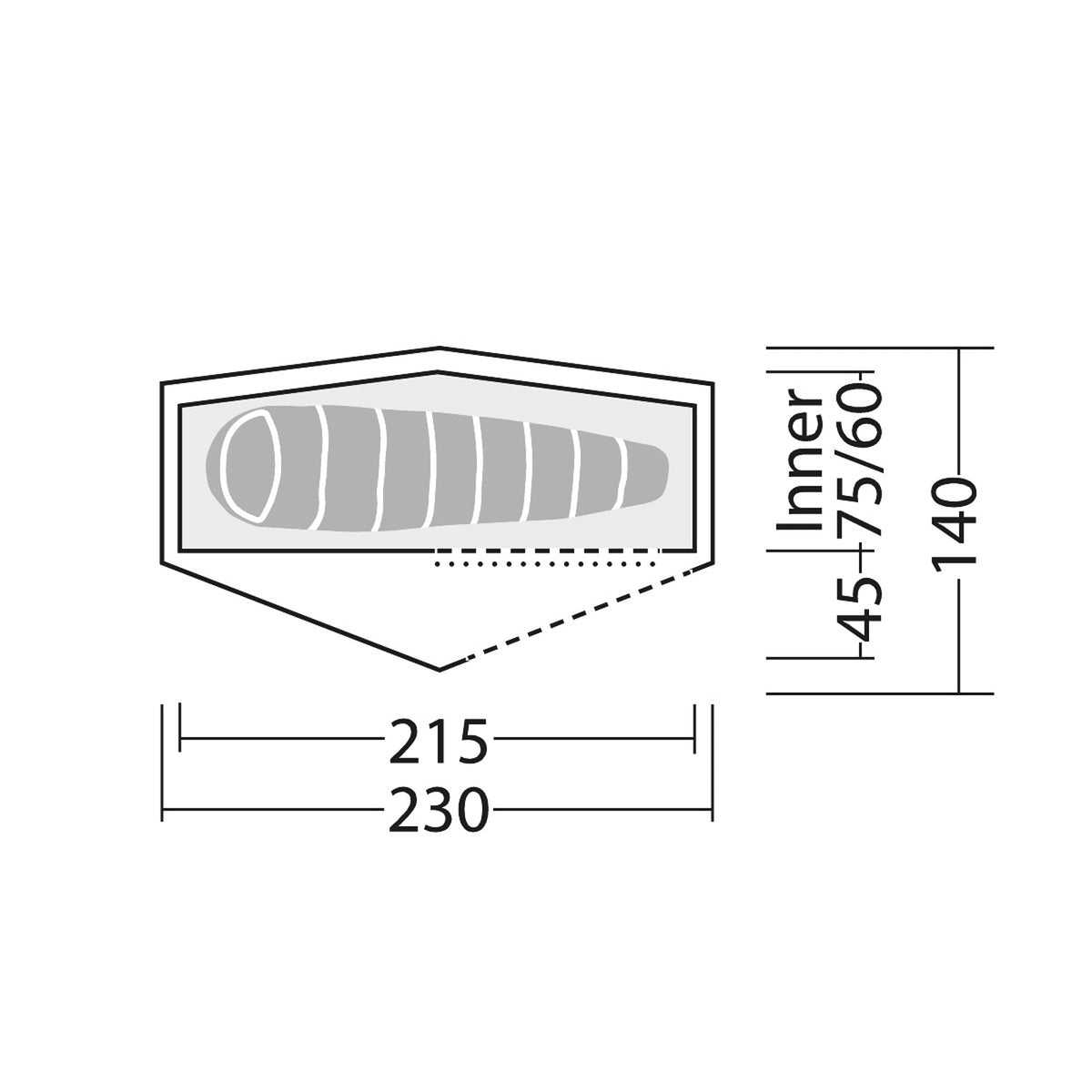 Robens Starlight 1 Exp Tent - Solo Three-Season Trekking Tent - alternate view 5
