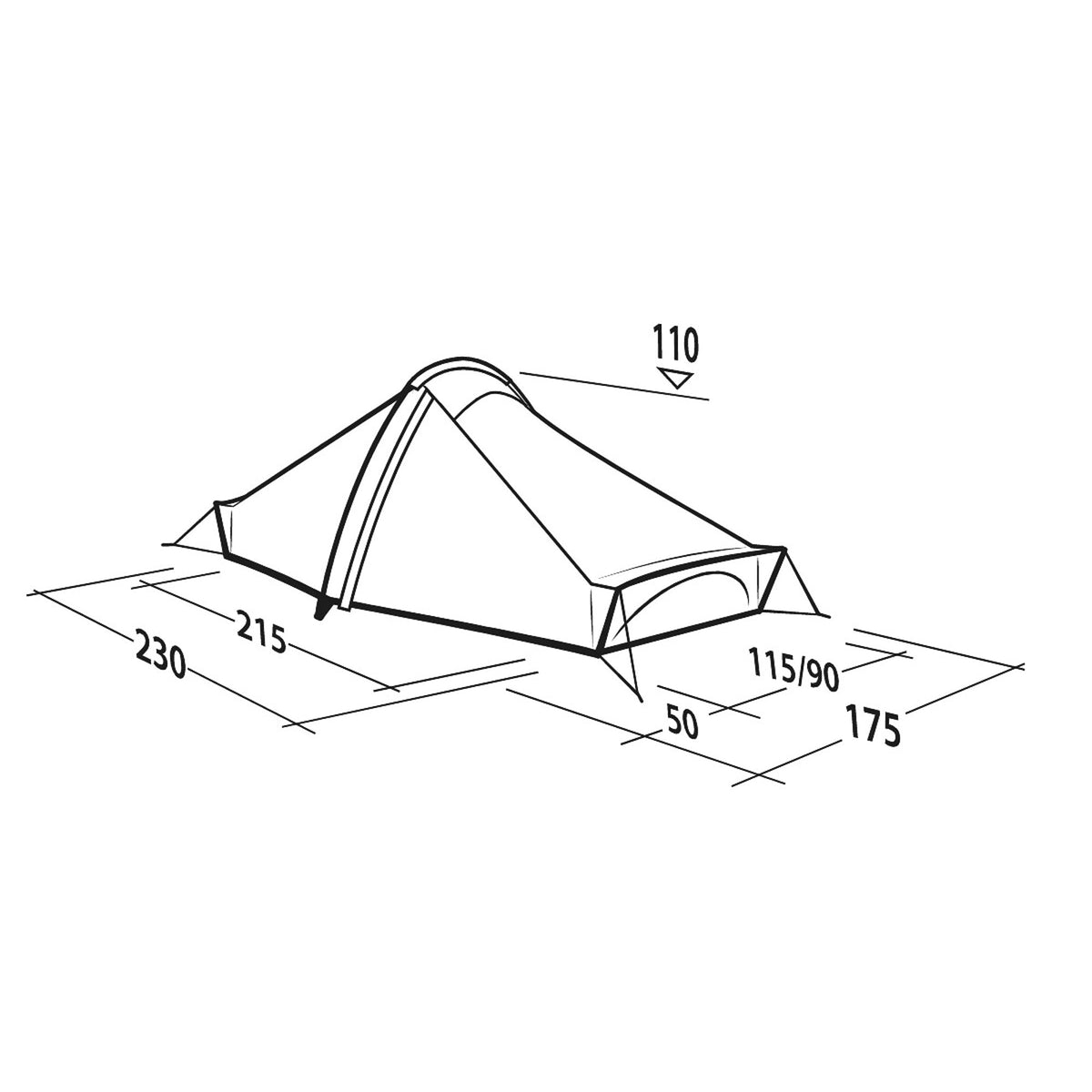 Robens Starlight 2 Exp Tent - 2-Person Three-Season Trekking Tent - alternate view 7