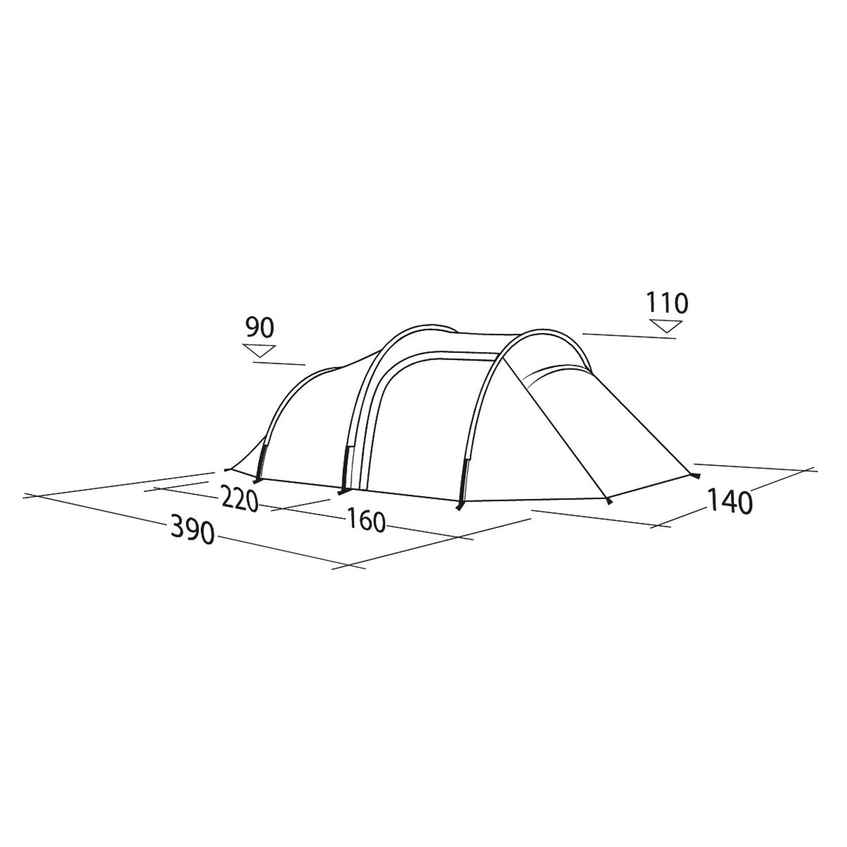 Robens Roamer 2 LW Tent - Lightweight 2-Person Tunnel Tent - alternate view 17