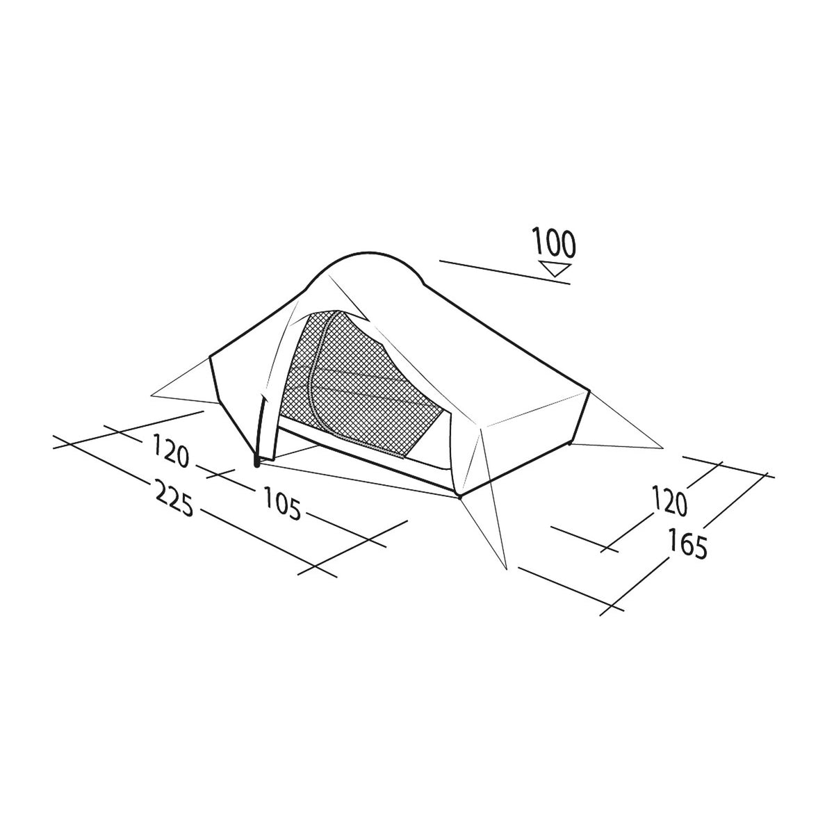 Robens Chaser 2 LW Tent - Lightweight 2-Person FlexPitch Tent - alternate view 13