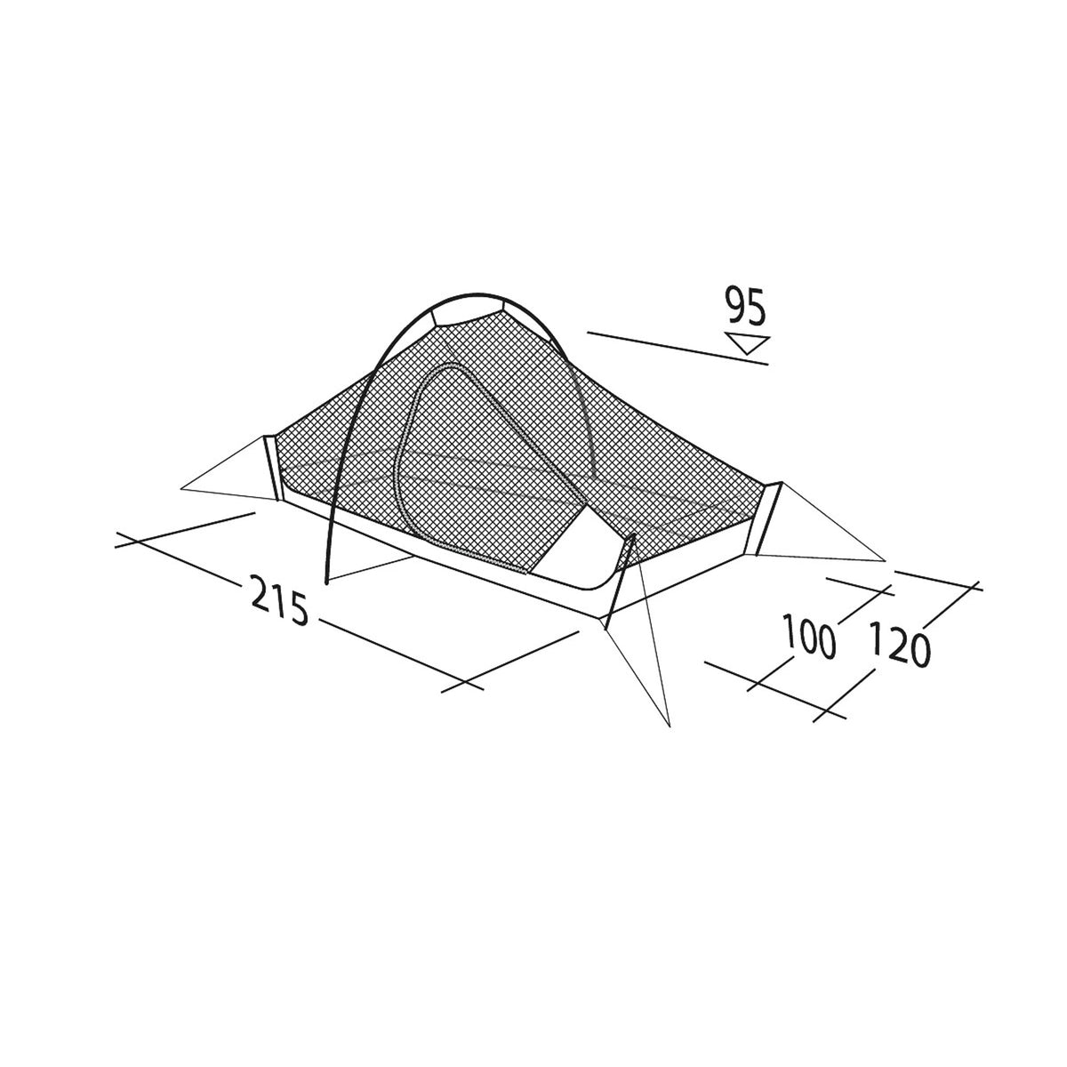 Robens Chaser 2 LW Tent - Lightweight 2-Person FlexPitch Tent - alternate view 16