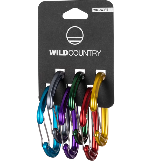 Wild Country Wildwire Rack 6 Pack Carabiners - Lightweight Wiregate Climbing Carabiner Set