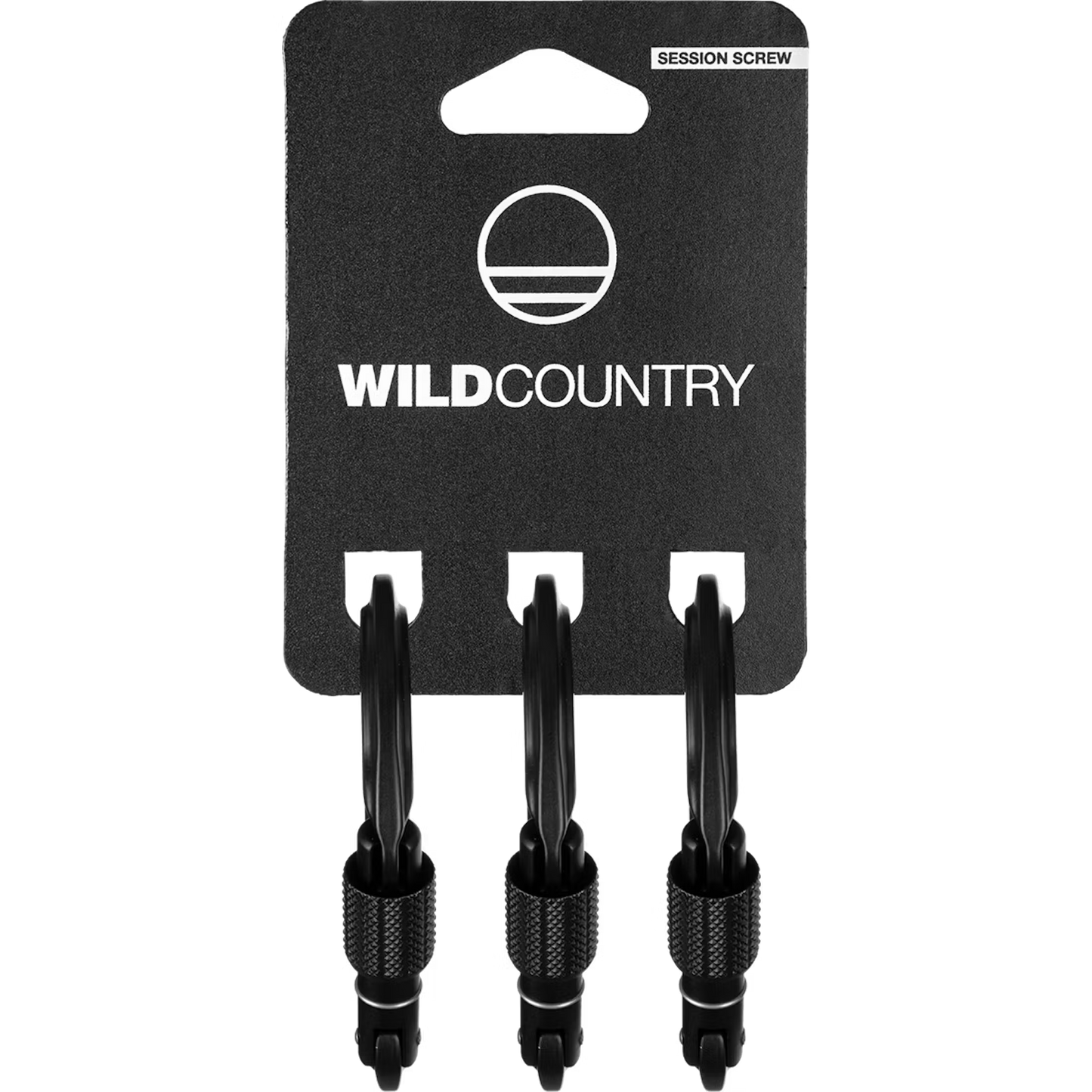 Wild Country Session Screwgate Carabiner - 3 Pack Compact Locking Climbing Carabiner