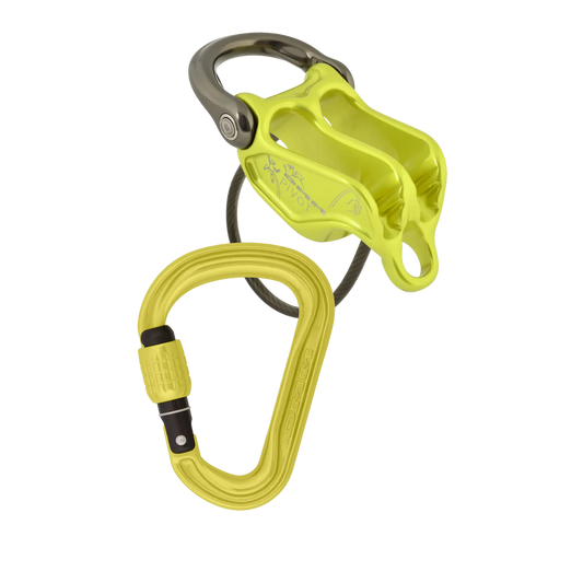 DMM Pivot & Phantom HMS Belay Set - Lime - product view