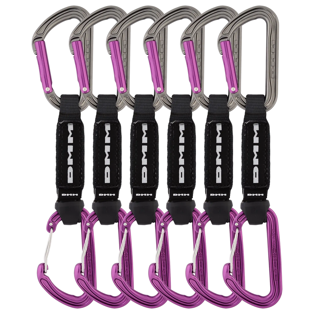 DMM Shadow Hybrid Quickdraw Set 12cm - Purple, Pack of 6 - product view