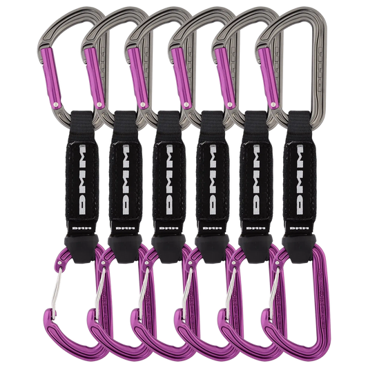 DMM Shadow Hybrid Quickdraw Set 12cm - Purple, Pack of 6 - product view