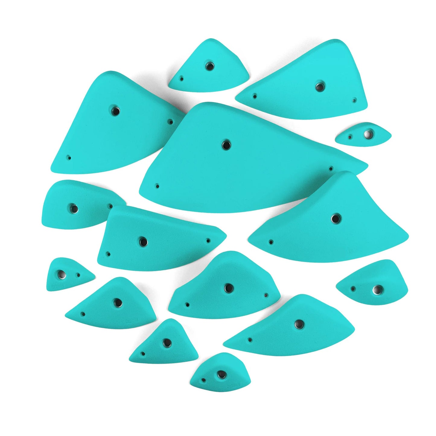 CCE Alpina 15 Climbing Holds Set - Beginner-Friendly Indoor Holds (Jugs, Footholds & Family Routes)