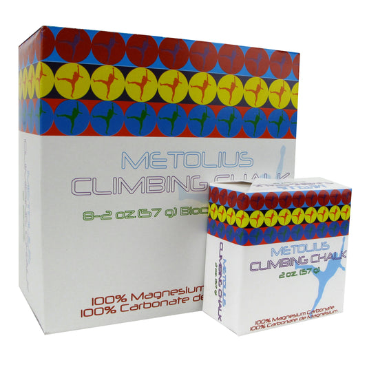 Metolius Climbing Chalk Block 57g (2oz) - High Friction, Long-Lasting Grip