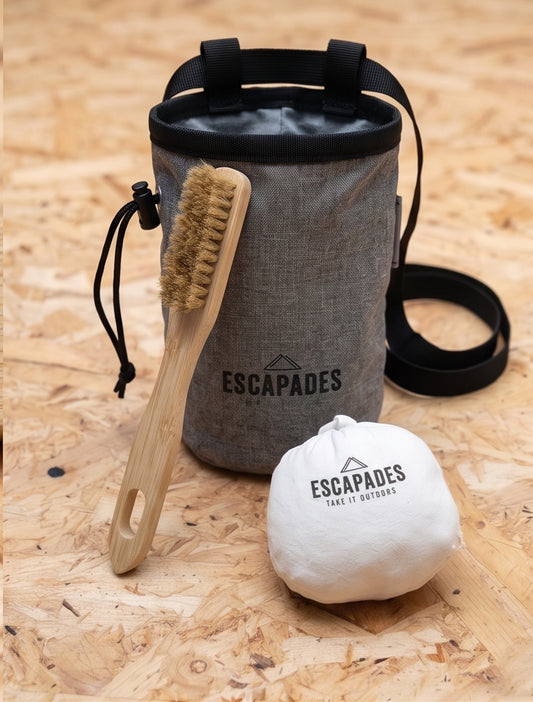 Escapades Premium Climbing Starter Kit - Chalk Bag, Chalk Ball & Brush Bundle
