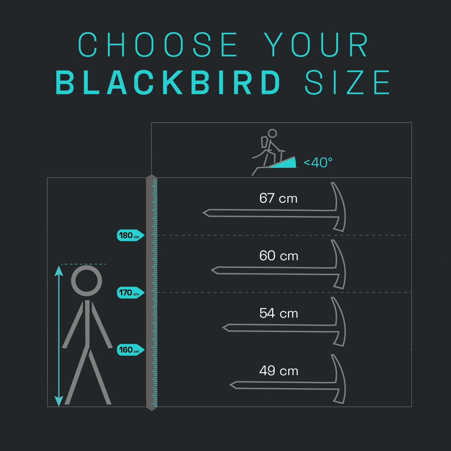 Blue Ice Blackbird Ice Axe