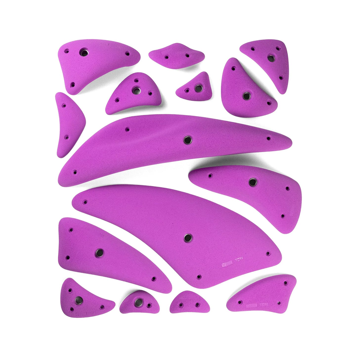 CCE Crescents 15 Climbing Holds Set - Modular Indoor Holds (Jugs, Crimps & Footholds, Macro Compatible)