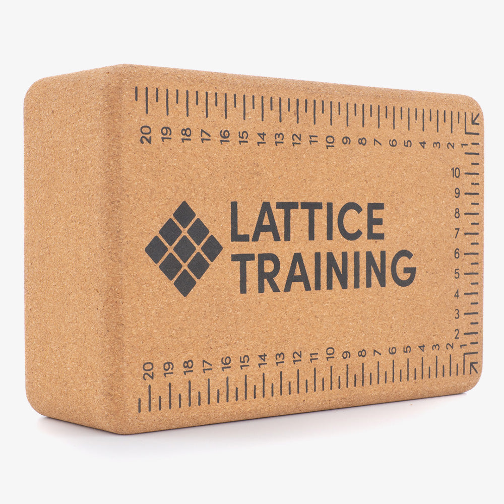 Lattice Flex Block - Cork Yoga Block for Climbing Flexibility