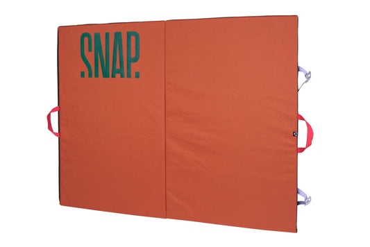 Snap Hop Crash Pad - Folding Bouldering Pad for Beginners | 120x100cm | Dual-Layer Foam | Recycled 600D Fabric | Lightweight 4kg