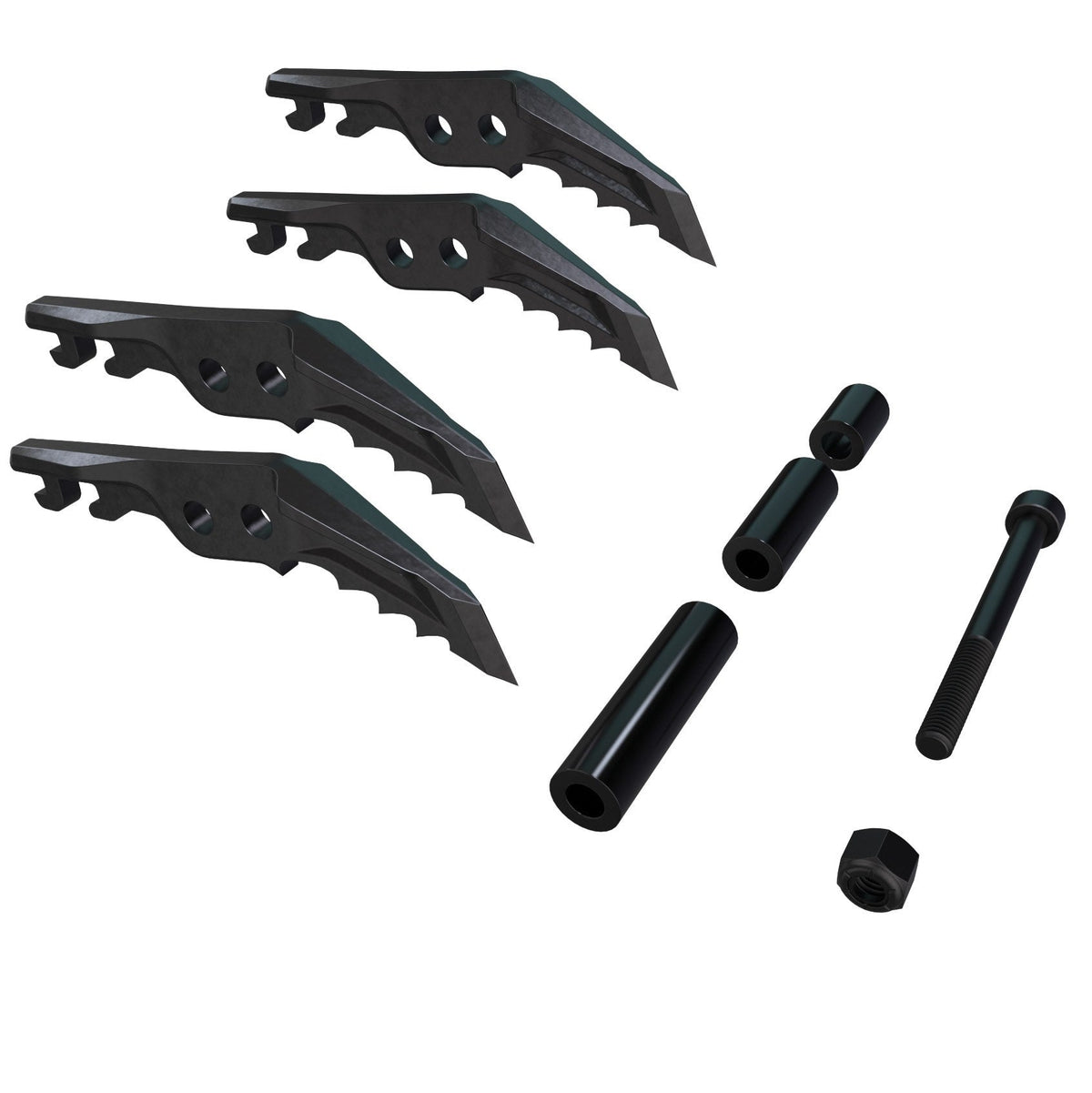 Blue Ice Front Points Set, Harfang Tech - kit contents