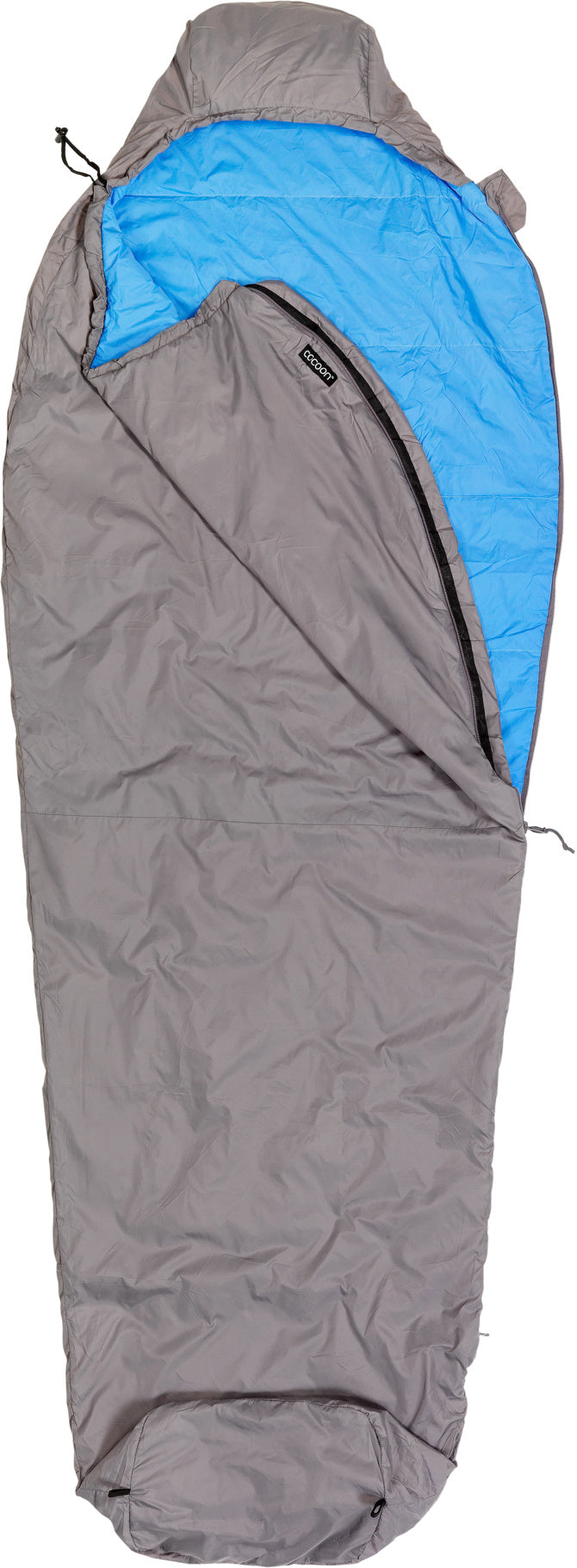 Cocoon Mountain Wanderer Sleeping Bag - Volcano Grey/Light Blue - main view