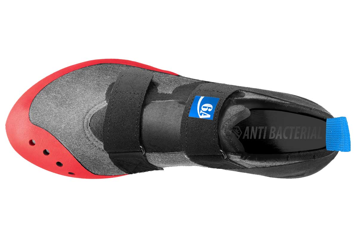 EB Neo Gym rental climbing shoe top view
