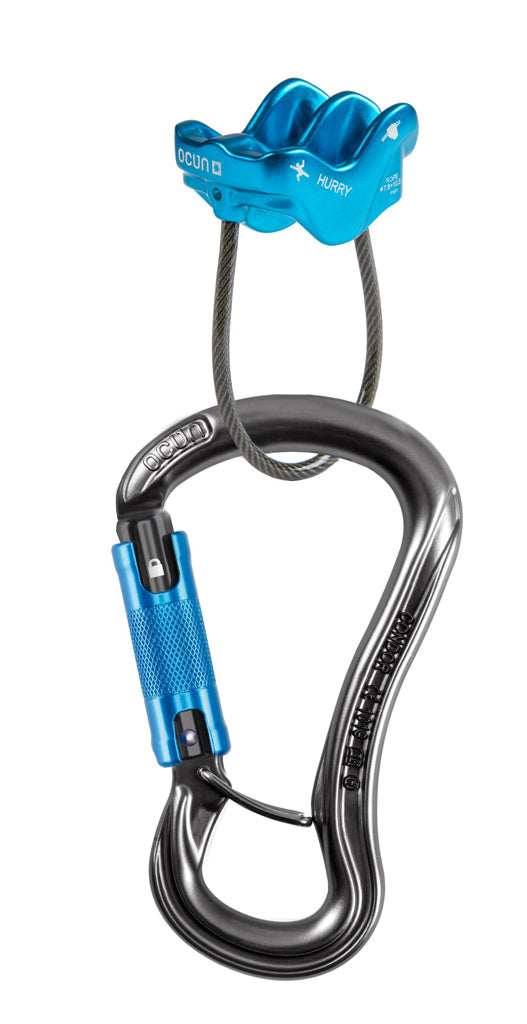 Ocun HURRY & Condor Triple Belay Set - Lightweight Tube Device - product view