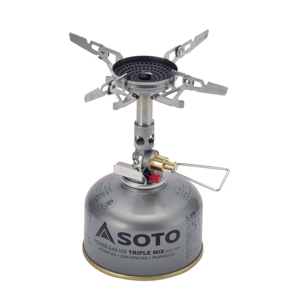 SOTO WindMaster Stove with 4Flex - Ultralight Gas Stove with Micro Regulator & Wind Resistance