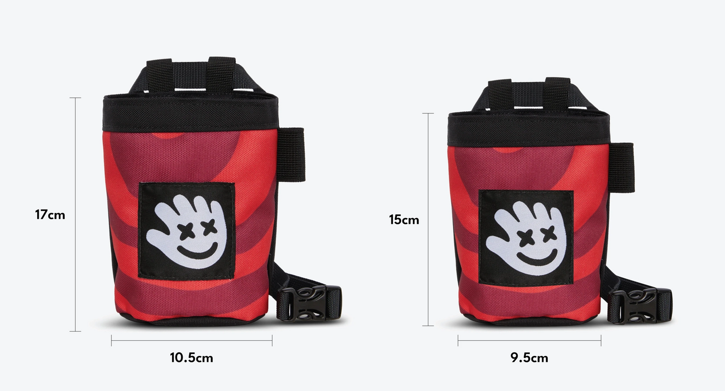 Slap Happy Original Chalk Bag - Durable Climbing Chalk Bag (Regular & Large, 1000D Nylon)