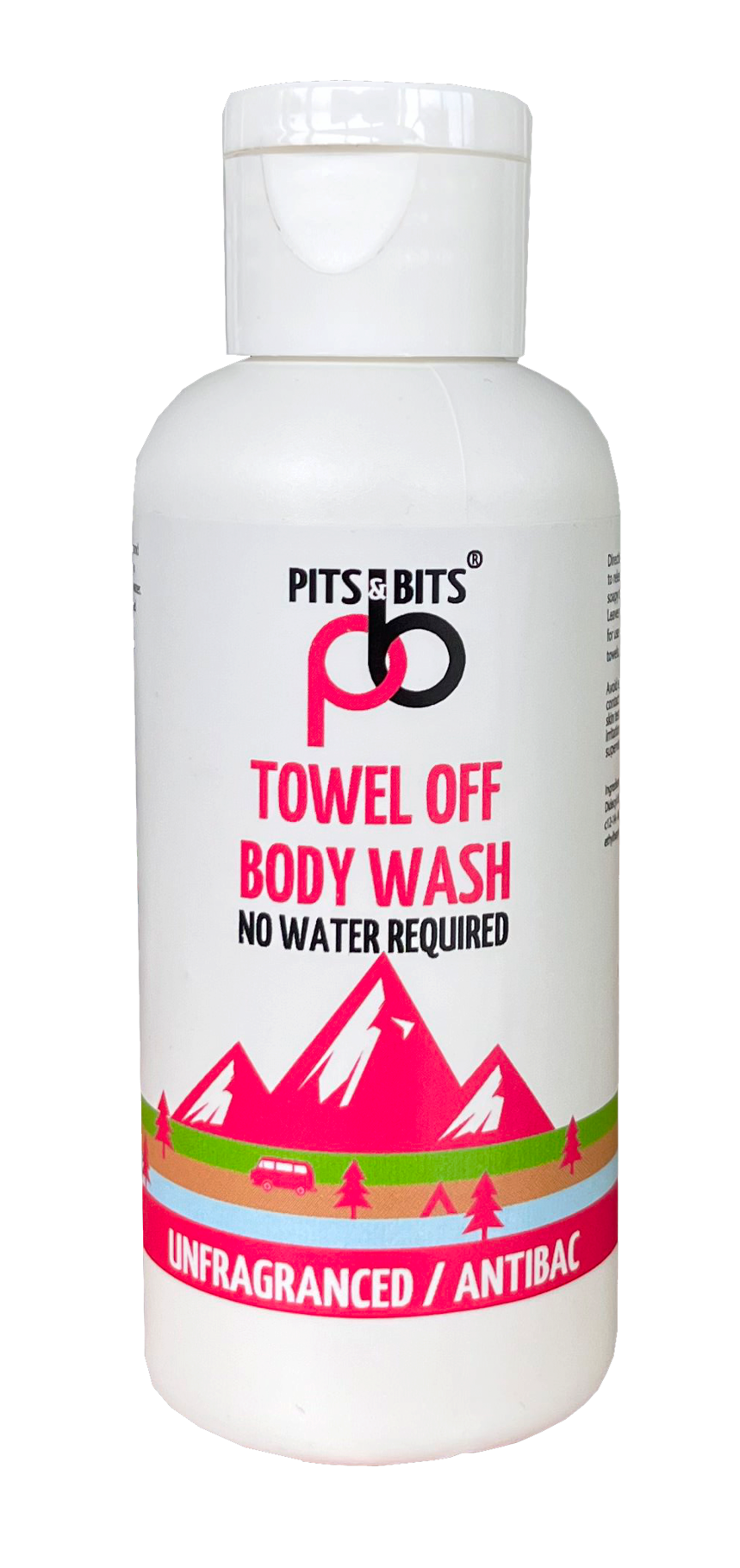 Pits & Bits Body Wash Antibacterial & Fragrance Free