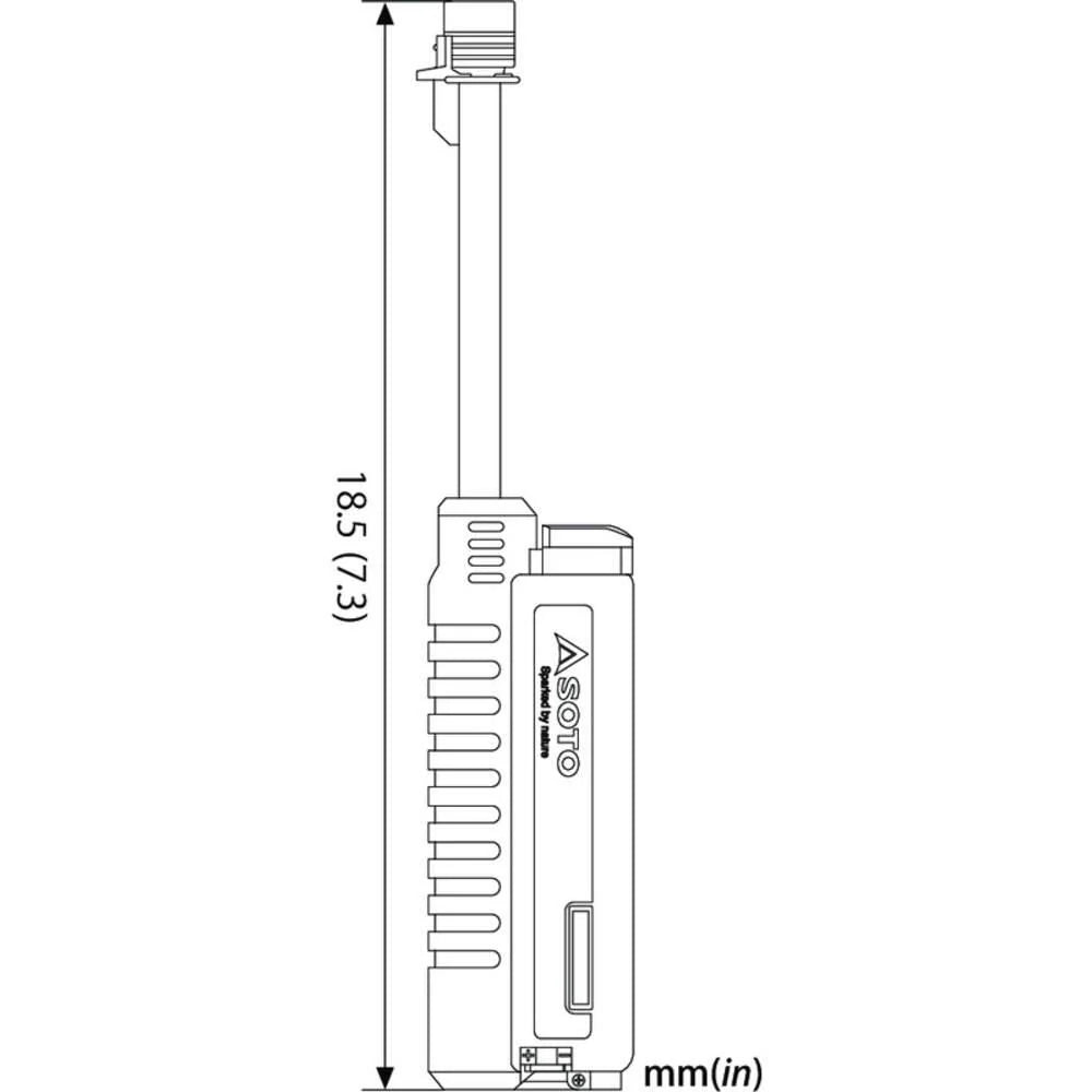 SOTO Pocket Blow Torch XT - Windproof Refillable Mini Torch (1300°C, Extendable Burner)