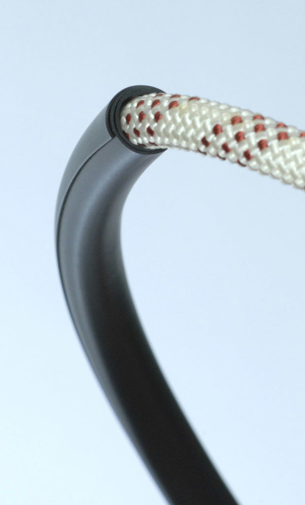 Spiroll Rope Protector - Black - wrapped close up