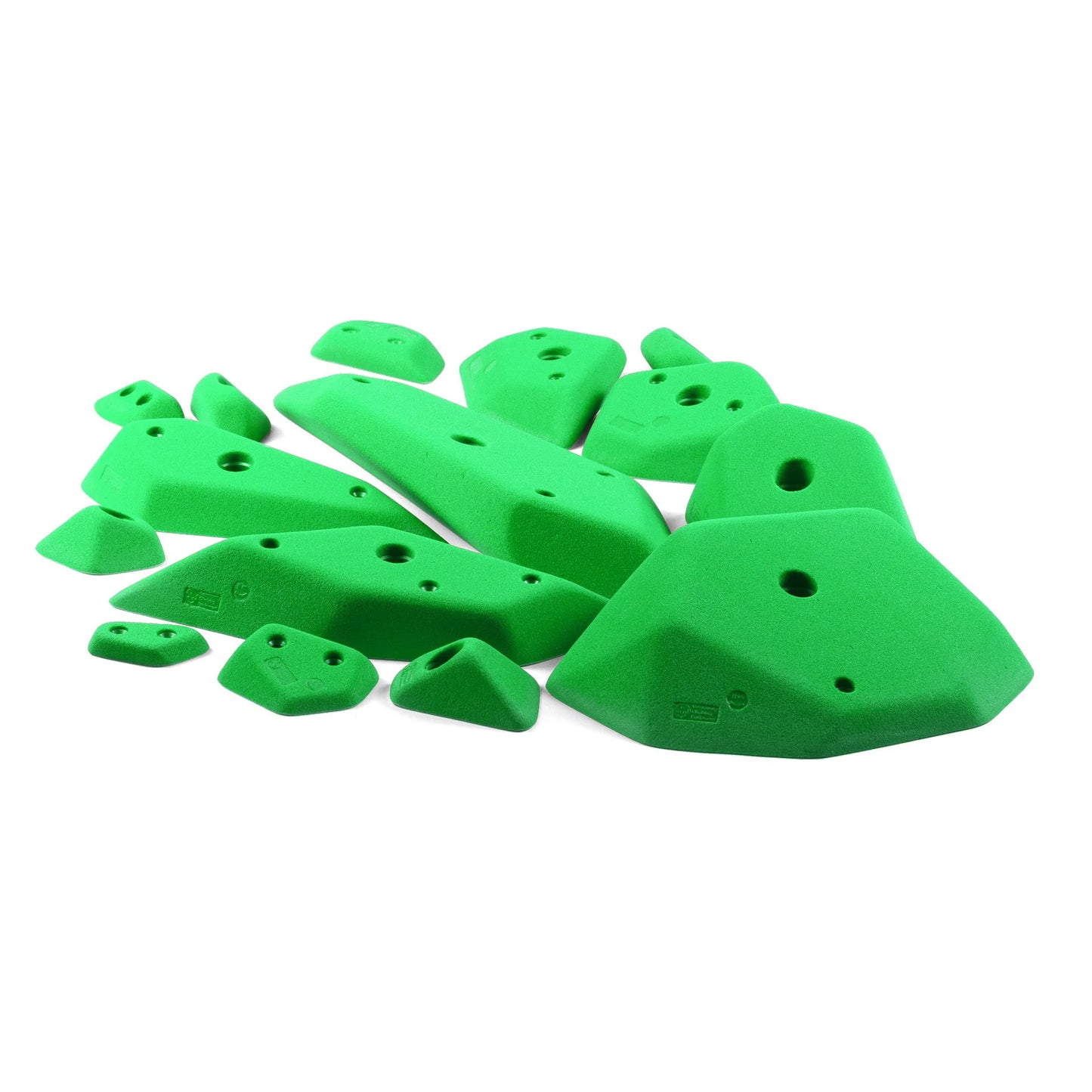 CCE Scoops 15 Climbing Holds Set - Budget-Friendly Indoor Holds (Crimps, Jugs & Footholds)