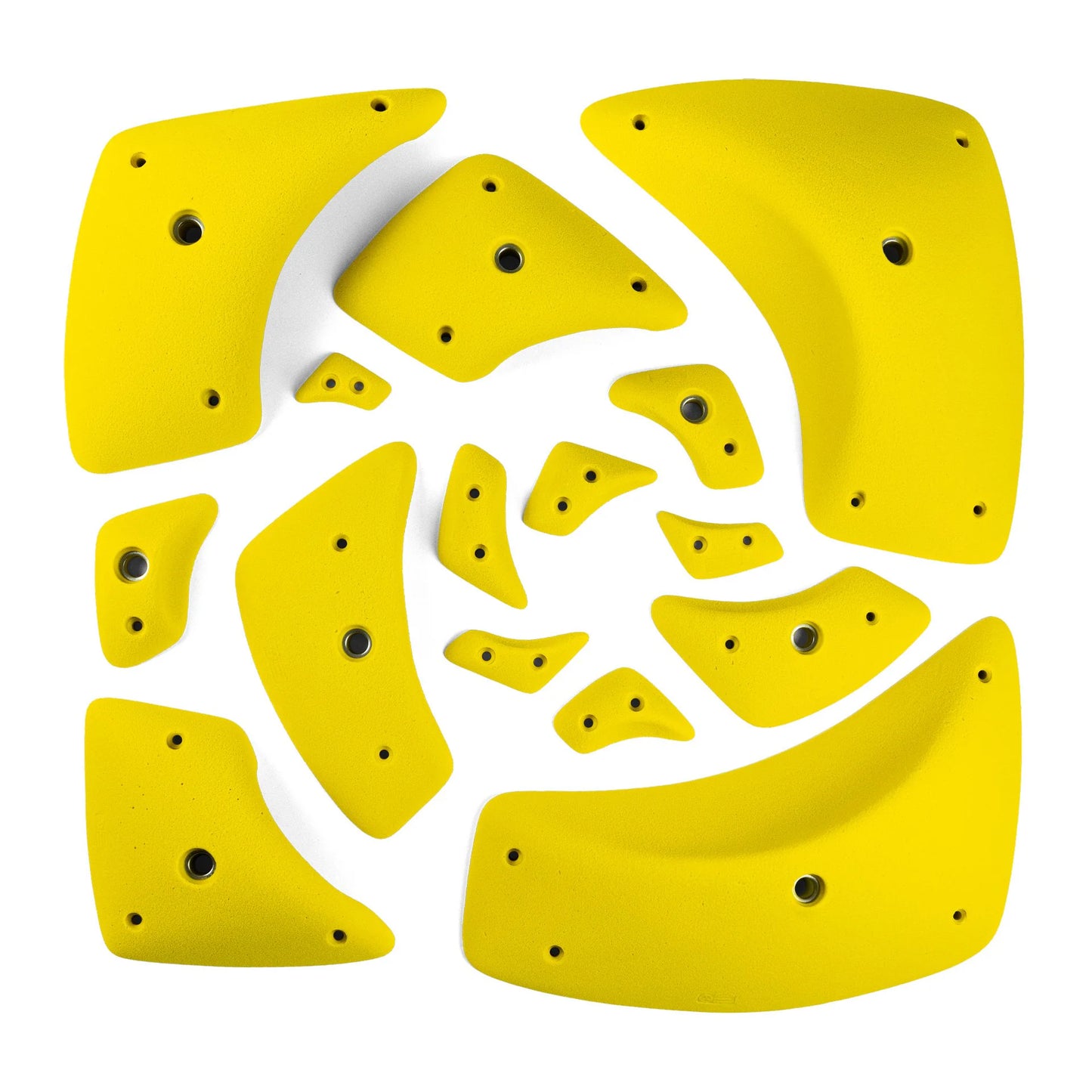 CCE Slycers 15 Climbing Holds Set - Dual-Texture Holds & Macros