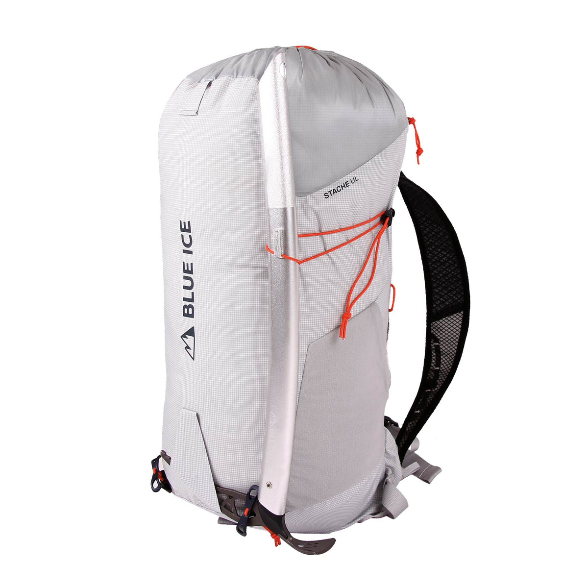 Blue Ice Stache UL 25L - ice axe carry
