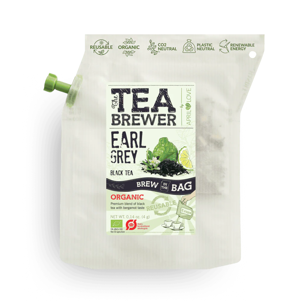 TEABrewer Earl Grey Organic - Reusable Portable Tea Maker (2-4 Cups, Outdoor Ready)