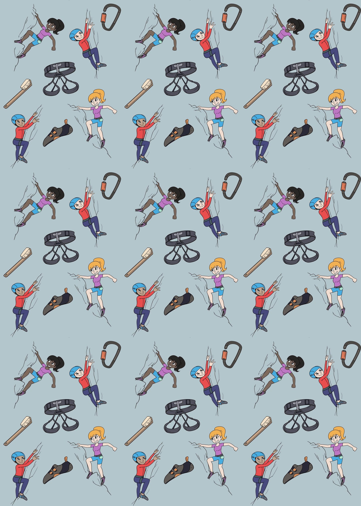 Exclusive Escapades climbing-themed Wrapping Paper