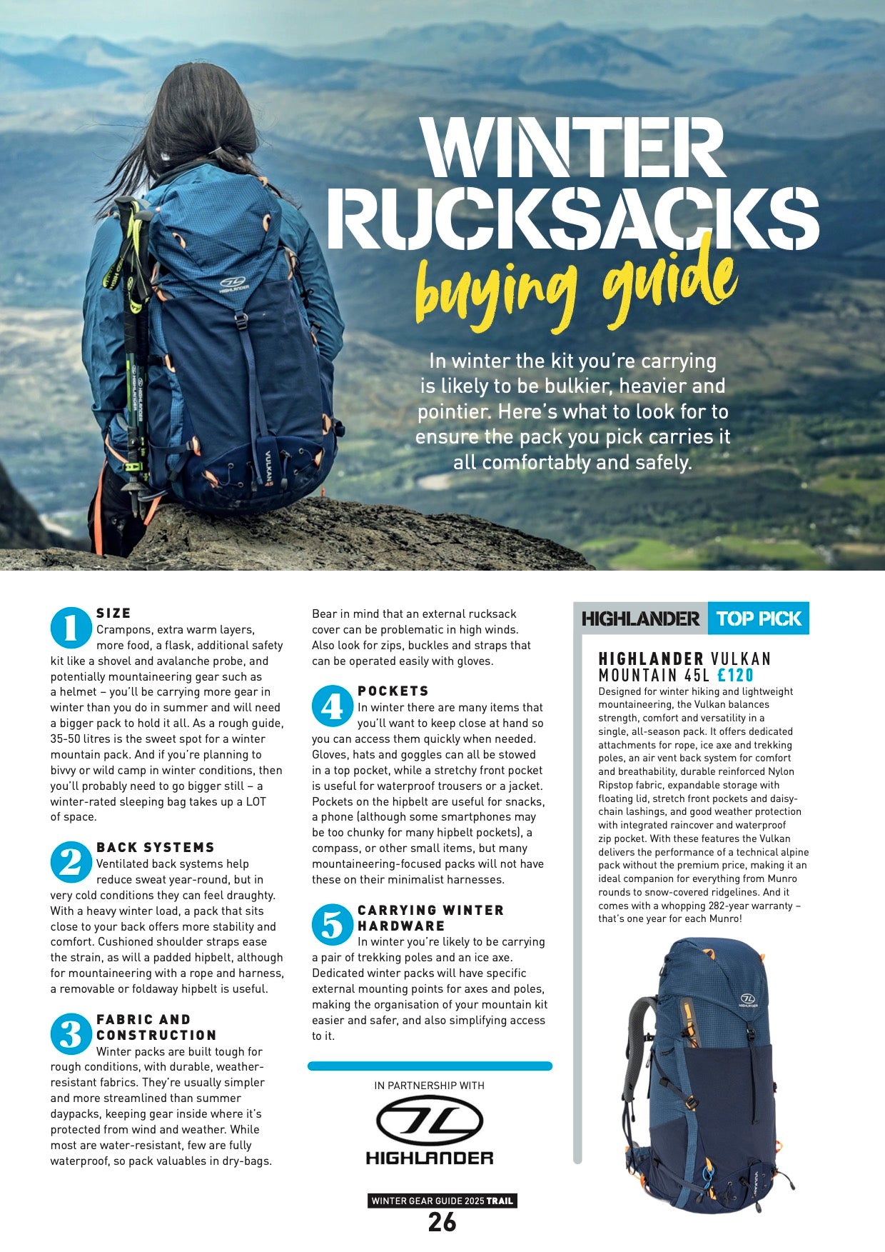 VULKAN Mountain Rucksack