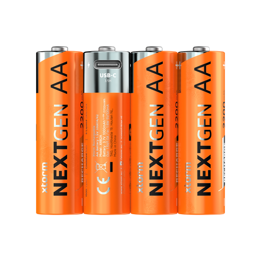 Xtorm NextGen USB-C Rechargeable Batteries 4 Pack