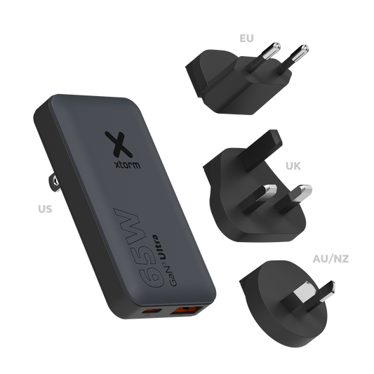 Xtorm Fast Travel Charger 65W + Cable + Essentials Bag