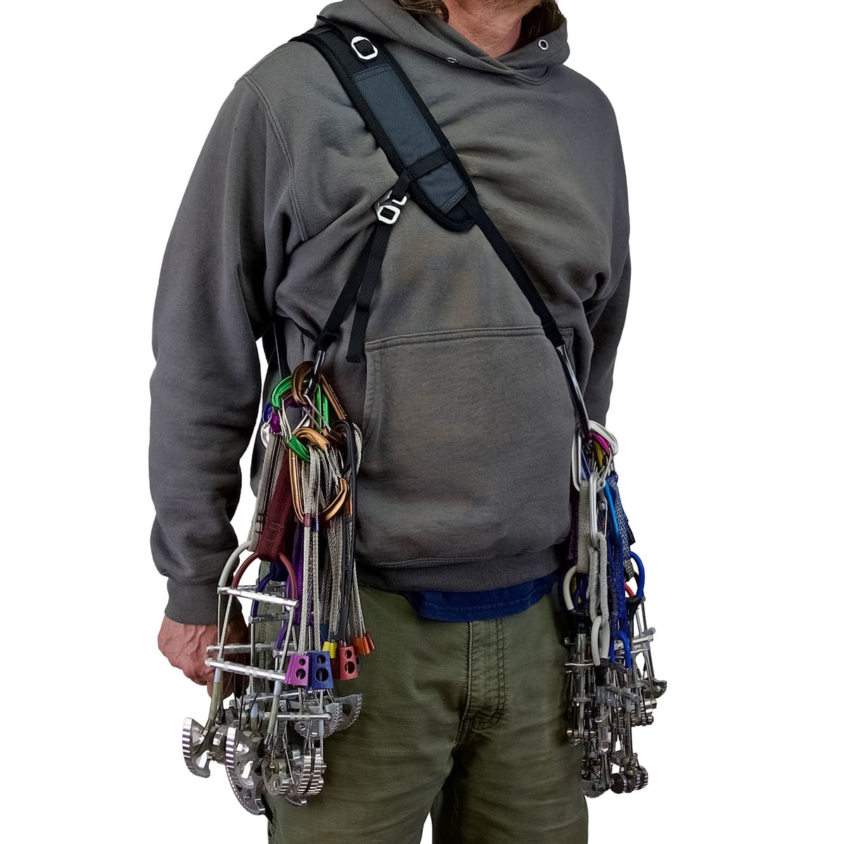 Metolius Double D Attachment - racked with gear