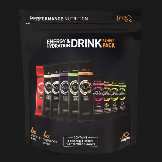 TORQ 10 Energy & Hydration Drink Sample Pack – Mixed Flavour Sachets
