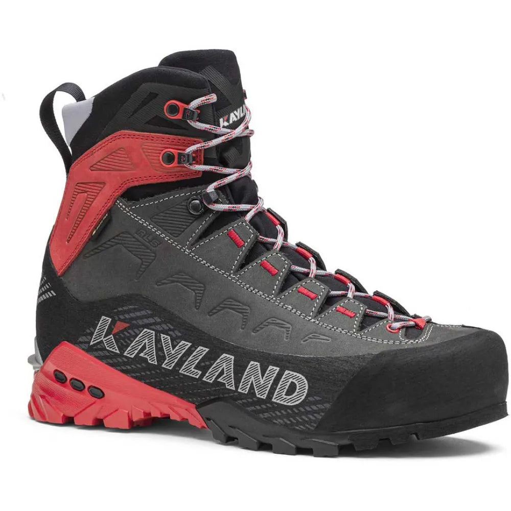 Kayland Stellar Nubuck GTX Hiking Boots, Grey / Red