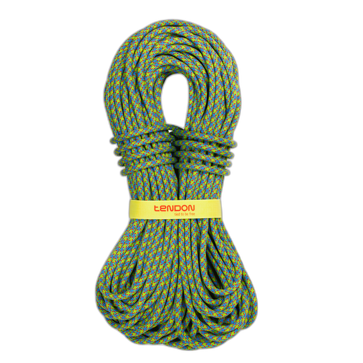 Tendon Hattrick 9.7mm Single Rope - green/blue