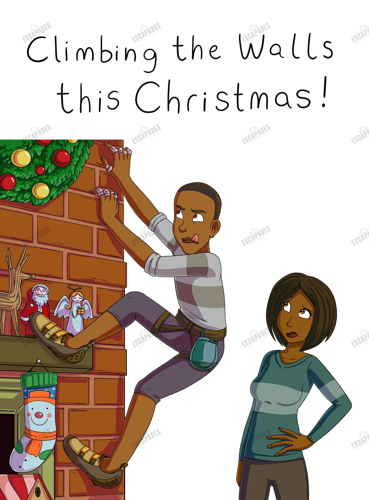 Climbing the Walls this Christmas card
