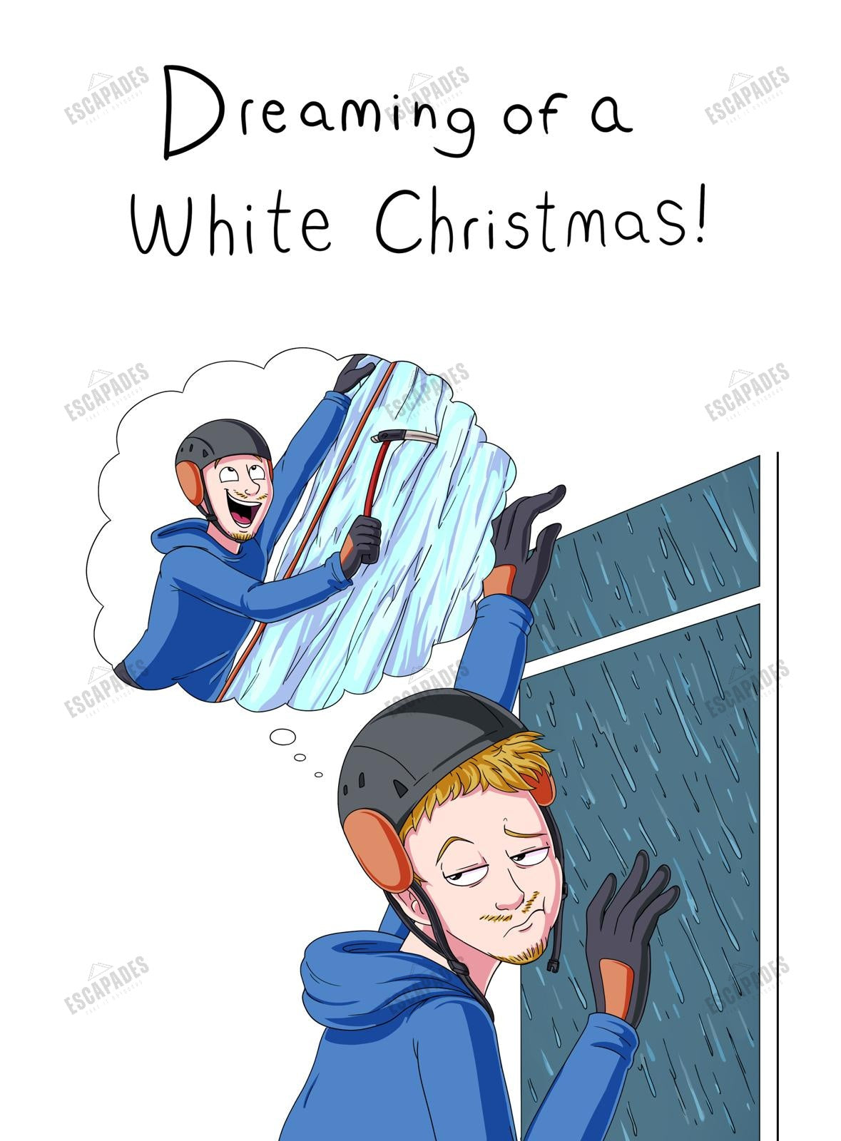 Dreaming of a White Christmas climbing card