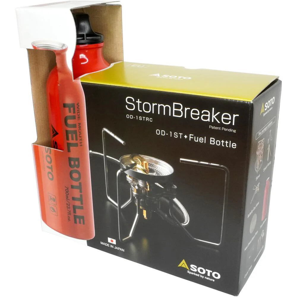 SOTO StormBreaker Multi-Fuel Stove with 700ml Fuel Bottle