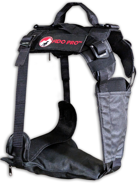 Fido Pro Panza Harness - Black